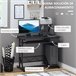 Mesa para Computador MDF e Metal HOMCOM, escritório - secretárias 90x50 Preto