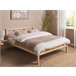 Beliani Cama Madera de pino VANNES 147x209 Branco