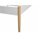 Beliani Cama com estrado Metal MAURS 147x209 Branco