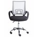 Beliani Cadeira de escritório SOLID Branco/ Preto