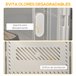 Armário Modular PP HOMCOM, casa - móveis de armazenamento 28 Branco