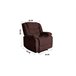 Poltrona CHEF2 relax em tecido Chocolate