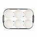 Conjunto de 6 aperitivos + suporte em porcelana coleção VESSIA Branco