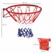 Cesta de Basquetebol Metal e Nylon HOMCOM Cesta de Basquetebol Metal e Nylon HOMCOM Multicor