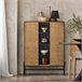 Aparador buffet para sala de estar SoBuy PT Preto