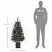 Árvore de Natal HOMCOM 830-734V00GN Verde