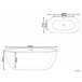 Beliani Banheira autónoma CARRERA 75x150 Branco