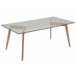 Beliani Mesa de centro HUDSON 60x120 Transparente