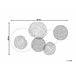 Beliani Decoración de pared RHODIUM Branco
