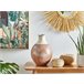 Beliani Jarro decorativo BURSA Branco/ Bege
