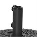 Base de Parede para Chapéu de Sol HDPE, Metal Outsunny 50x31 Preto