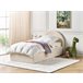 Beliani Cama com armazenamento Veludo ANET 98x218 Azul Claro