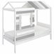 Cama 90x190 cm CABANA branca/cinza Branco/cinza