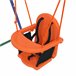 Baloiço para Crianças Metal, PE Outsunny Laranja