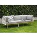 Beliani Conjunto lounge SENISE Cinza