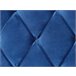 Beliani Cama com armazenamento Veludo LIEVIN 145x217 Azul Marino