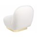 Beliani Poltrona LOVIISA Branco