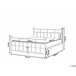 Beliani Cama com estrado Metal LYNX 141x209 Preto