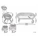 Beliani Conjunto lounge Rattan/vime MARATEA/CESENATICO Natural