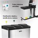 Cubo de reciclagem ecológica Cinza Claro