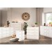 Comoda dupla 6 gavetas SEATTLE Branco