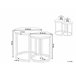 Beliani Mesa de apoio DIXIE 48x48 Castanho