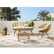 Beliani Conjunto lounge Rattan/vime MARATEA/CESENATICO Natural
