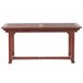 Beliani Mesa extensível TOSCANA Vermelho