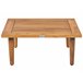Beliani Conjunto lounge Madeira de acácia Creme