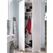 Armário 2 portas com efeito madeira 81 Branco