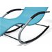 Beliani Cadeira lounge/relax CARANO Azul