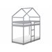 Beliani Beliche Pinho LABATUT 206x92 Cinza