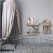 Beliani Cama nido Acero TULLE 92x209 Branco
