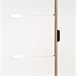 Sapateira MONTBLANC 112x105x23,5cm carvalho e cor branca Branco