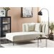 Beliani Chaise longue à direita Poliéster RIOM Creme