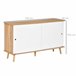 Aparador de Cozinha MDF, Metal HOMCOM 130 Castanho