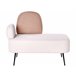 Beliani Chaise longue à esquerda Poliéster ARCEY Bege