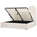 Beliani Cama baú Bouclé MOISSAC 197x224 Creme