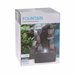 Fonte de água Well Home com design de 2 pedras e luzes Cinza