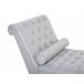 Beliani Chaise longue Poliéster MURET Cinza Claro