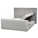 Beliani Cama continental Poliéster ARISTOCRAT 178x220 Cinza Claro