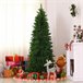 Árvore de Natal PVC e Aço HOMCOM, casa - natal Verde