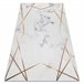 ANDRE 1220 Tapete Mármore rico antiderrapante 80x150 Branco/cinza
