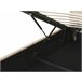 Beliani Cama com armazenamento Veludo LAVAUR 203x210 Cinza Escuro