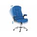 Beliani Cadeira executiva ROYAL Azul