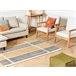 Beliani De tejido plano KATRA 140x200 Amarelo