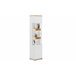 Vitrine alta com 1 porta CORSO Branco/ Madeira