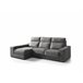 Chaise longue 3 lugares com 3 puffs FULL Antracite