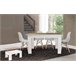 Pack Poupança: Mesa de Jantar + 4 Cadeiras + Mesa de Centro 140x80 Branco