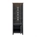 Vitrina de 2 portas com LED Duck Cinza/ Madeira